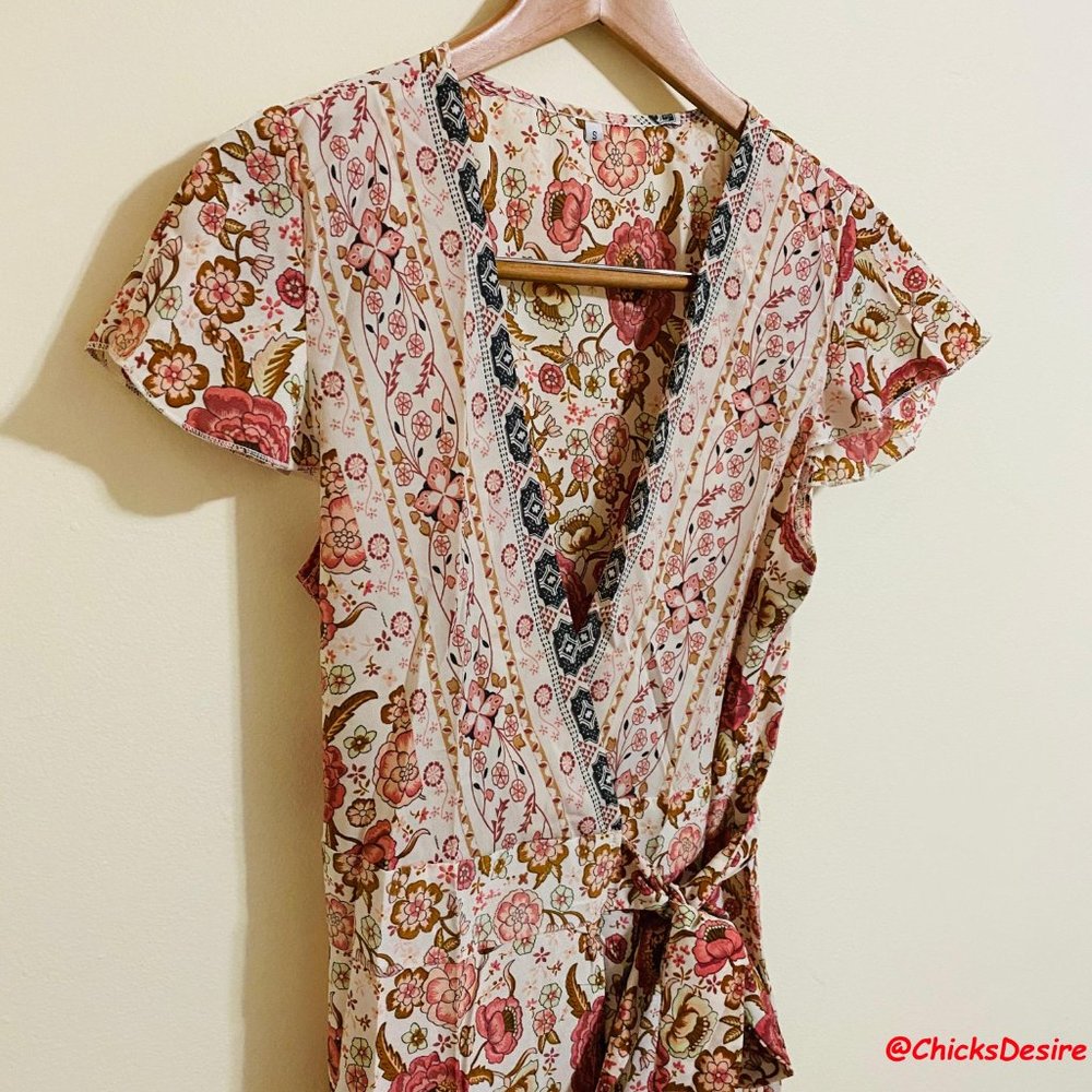 2021 Hot Pick - Boho V-neck Maxi Printed Dress - Picture 7 of 13